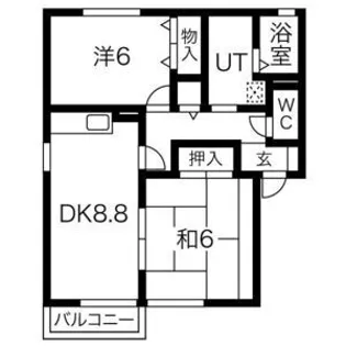 シーダヒル A棟【2階】の間取り