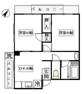 依田マンション【3階】の間取り