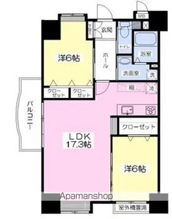 グランマコイ原町【4階】の間取り