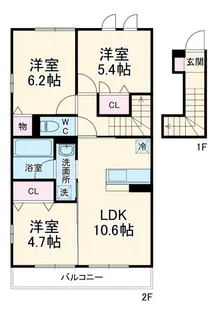 アメイジング萩園の間取り