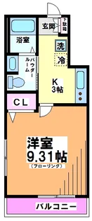 ラヴェルデ下北【2階】の間取り