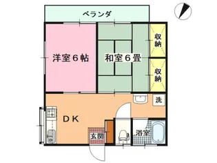 ベルウッドハイツI【2階】の間取り