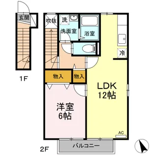 シャムロック III【2階】の間取り