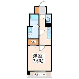 S-RESIDENCE熊本駅前【6階】の間取り