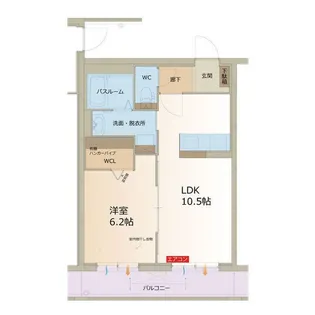 ARATA壱番館【3階】の間取り