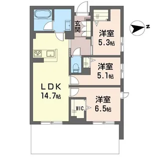 グランリオル【1階】の間取り