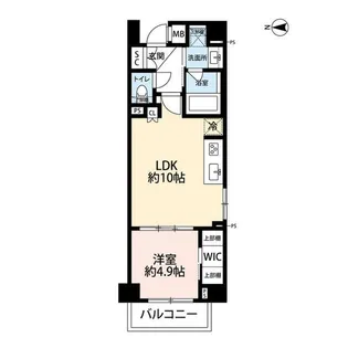 プレール・ドゥーク大島【4階】の間取り