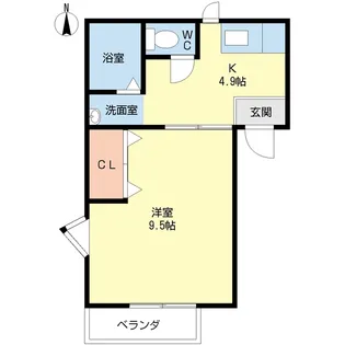 メゾンMY館【1階】の間取り