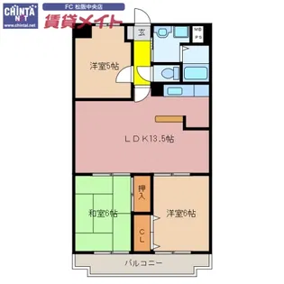 センチュリーハイランド【8階】の間取り