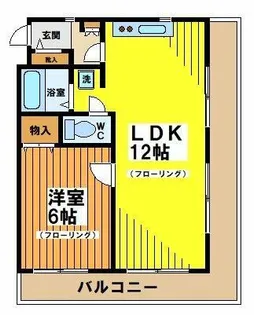 カーサヒビヤ【2階】の間取り