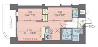 プレジオ西日暮里NORTH【7階】の間取り