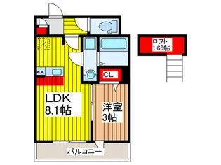 ガーデン・サンホワイトII【3階】の間取り