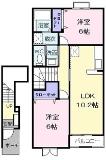 クレメント ヒルI【2階】の間取り