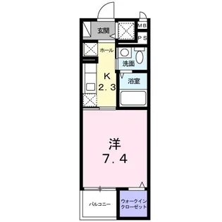 ラフレシール【4階】の間取り