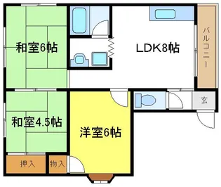 カトレヤ【4階】の間取り