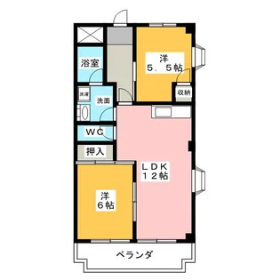 ファインアート間黒【4階】の間取り