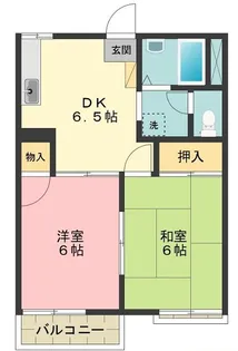 コーポ鳥之海C棟【2階】の間取り