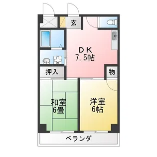 グリーンエース【4階】の間取り