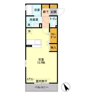 ヴィラ ソレイユ【2階】の間取り