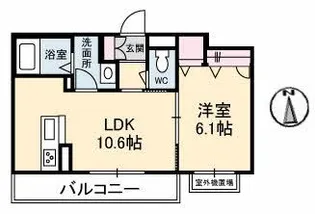 BEREO SVALA【1階】の間取り