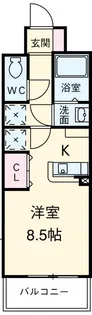 プレステージ橋本【2階】の間取り