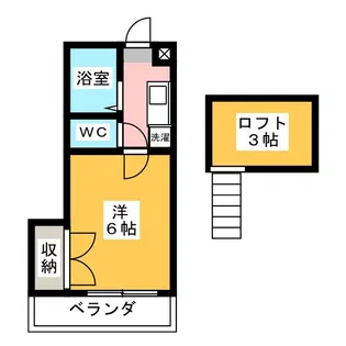 メゾンドティーズ【2階】の間取り