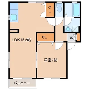 ルネッサンスIII【2階】の間取り