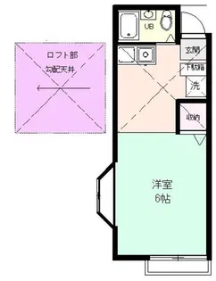 シミズハイツ【2階】の間取り