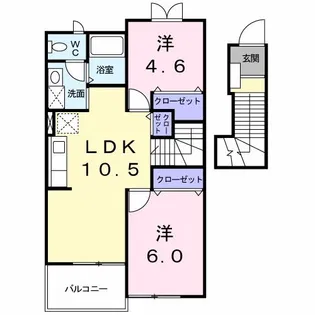 アヴニール77 A棟【2階】の間取り