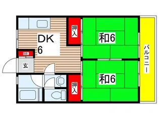 コ-ポ倉本【2階】の間取り
