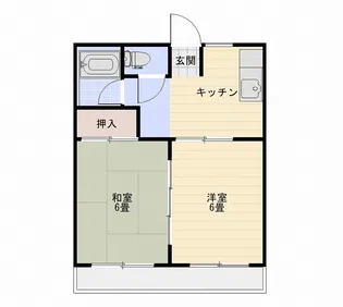 サンハイツ木下A棟【2階】の間取り