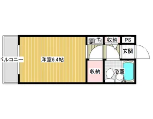 スカイキャンパス旭ヶ丘【1階】の間取り