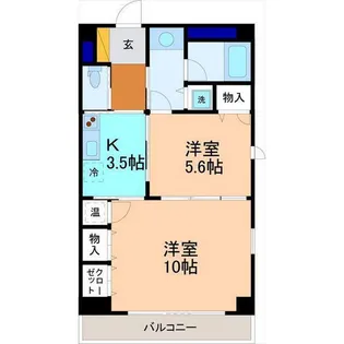 ファーストレーベン彦三ANNEX【5階】の間取り
