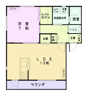 リアンL【1階】の間取り