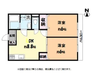 メゾンド・MARILYN【2階】の間取り