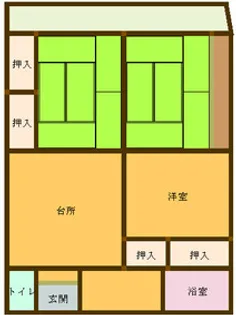 松村マンション【2階】の間取り