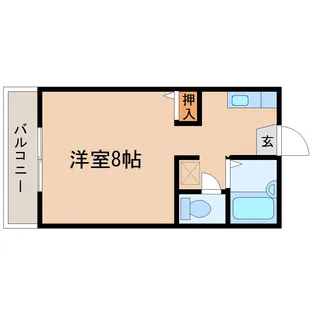 ウイングエイトJU【1階】の間取り