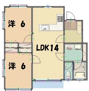 グリーンハイツ III棟【1階】の間取り