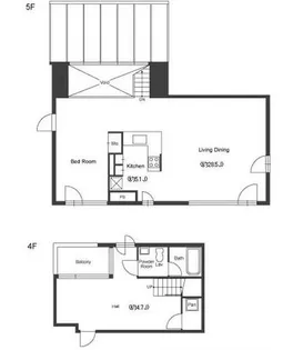 グランカーサ六本木【4階】の間取り