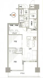 サーパス阿佐ヶ谷中杉通り【1階】の間取り