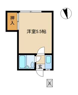 サニネス南(B)【1階】の間取り
