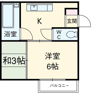あやら白鳥【1階】の間取り