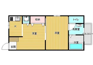 シエルブルーコーポ【2階】の間取り