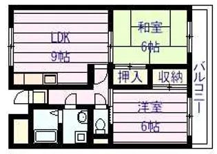 ルネ・アルマーニ【2階】の間取り