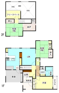 群馬県高崎市箕郷町下芝【一戸建】の間取り
