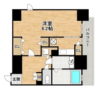 大阪府大阪市天王寺区四天王寺1【マンション】の間取り
