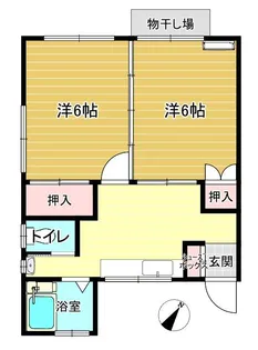 コーポ島崎【1階】の間取り