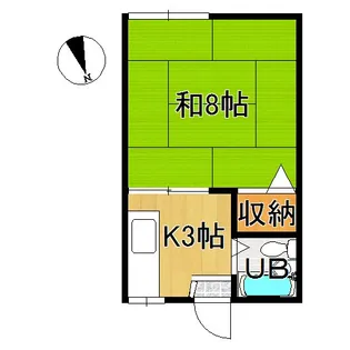 石川ハイツ【2階】の間取り
