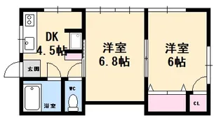 ホウムズビル【3階】の間取り