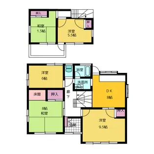 静岡県掛川市水垂【一戸建】の間取り